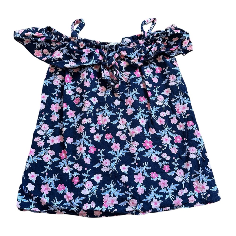 Girls Floral Off-Shoulder Tank Top 10yrs